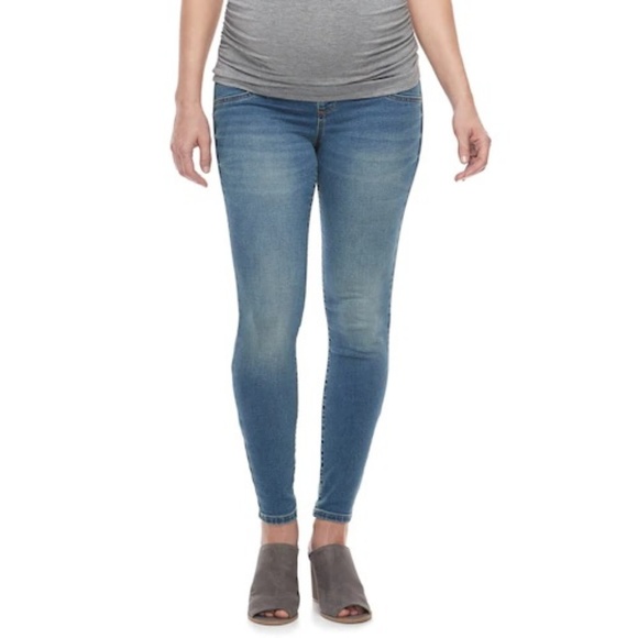 a:glow Denim - a:glow Maternity Full Belly Panel Jeggings 12 mat